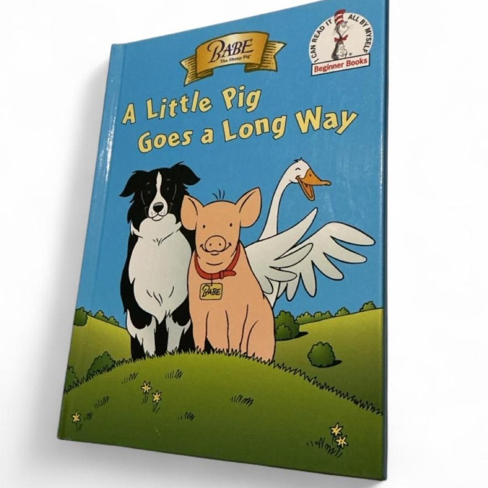 Random House Babe A Little Pig Goes a Long Way Kids OS Blue Excellent Hardcover